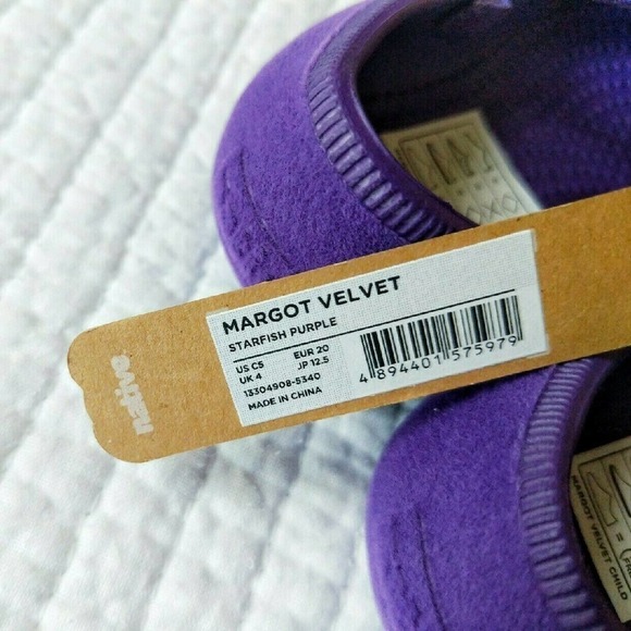 Native Margot Velvet 5c 5 Infant Toddler Purple - Picture 3 of 5